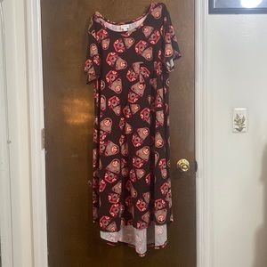 Lularoe Russian Doll print high-low dress